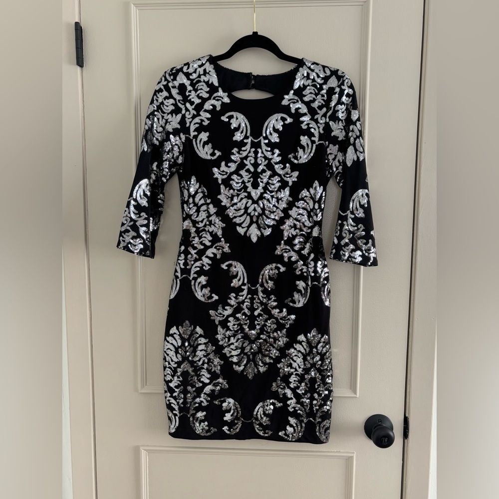 B.Darlin Sequined Mini Dress Size 7/8 (fits size 2-4)